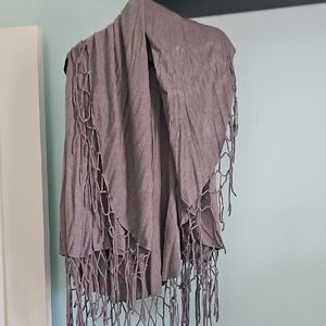 Lovestitch Heather Gray Knit Shawl